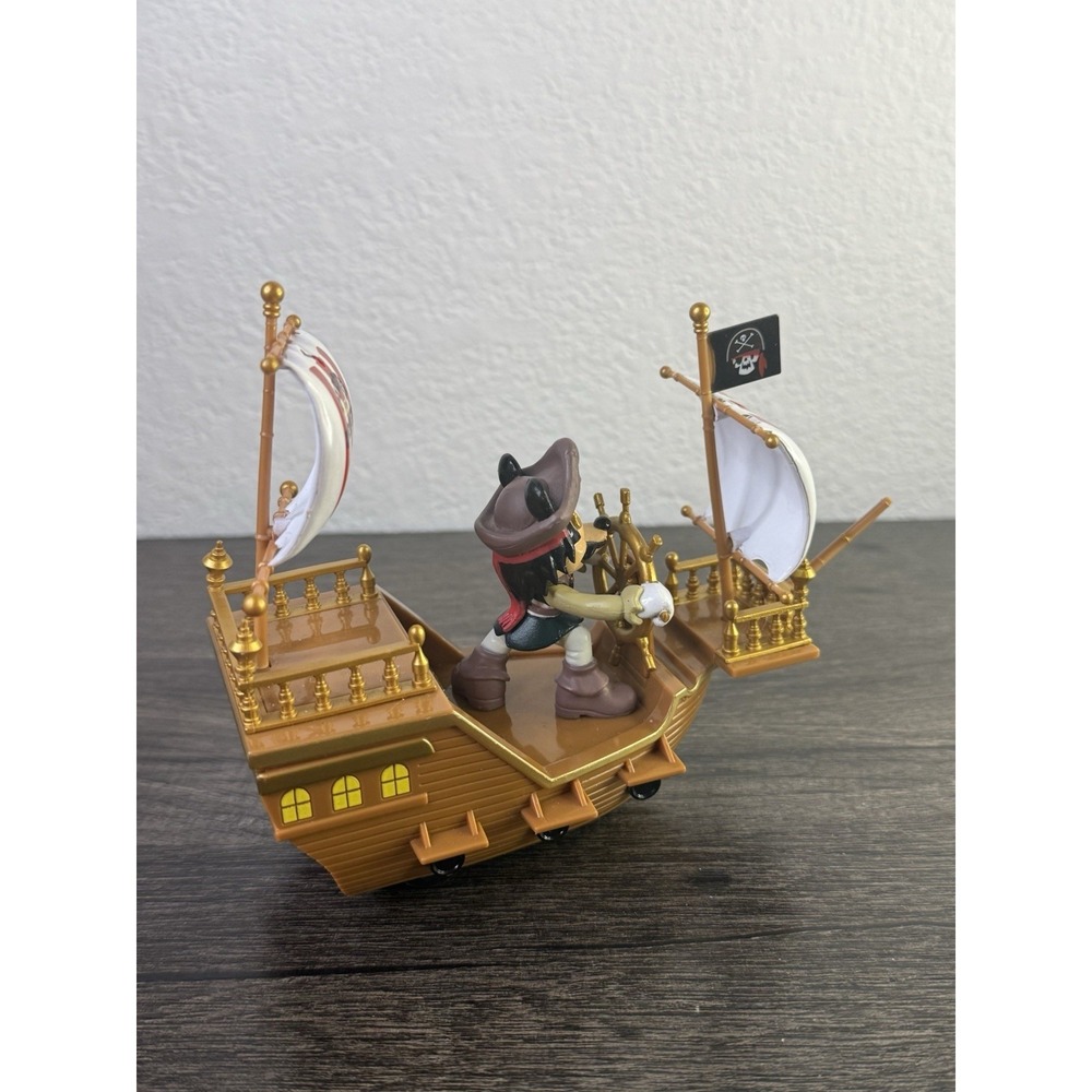 Disney Parks Pirates of the Caribbean Mickey Pullback Pirate Ship toy - Picture 10 of 11